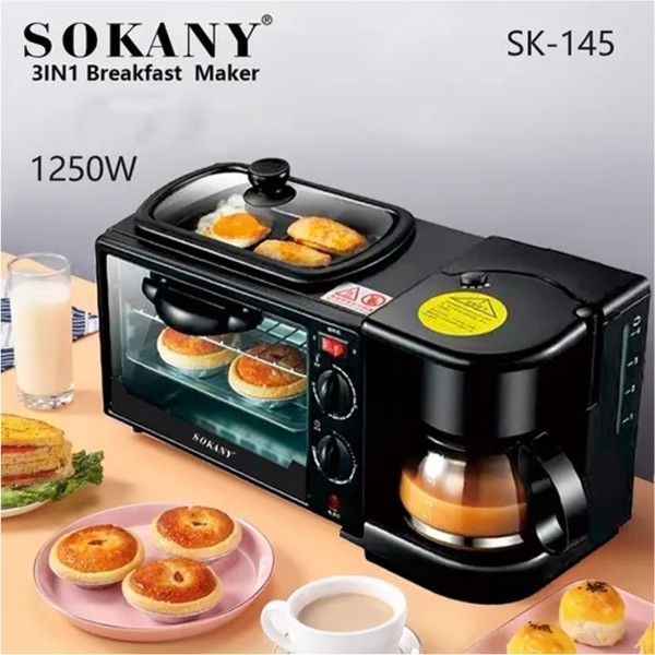 Sokany 3 in 1 Breakfast Machine