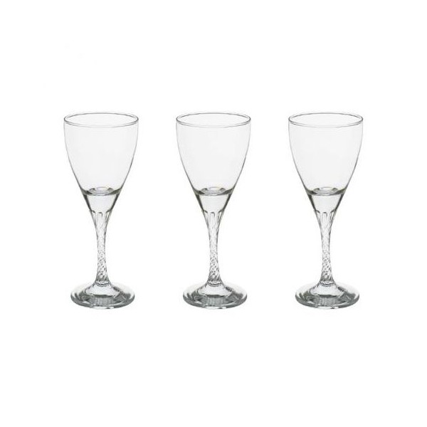 Pasabahce Coffret de 6 Verres à pied - TWIST - 20.5 CL